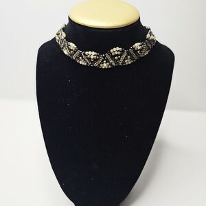 Beautiful Beaded Choker Multi Color Adjustable